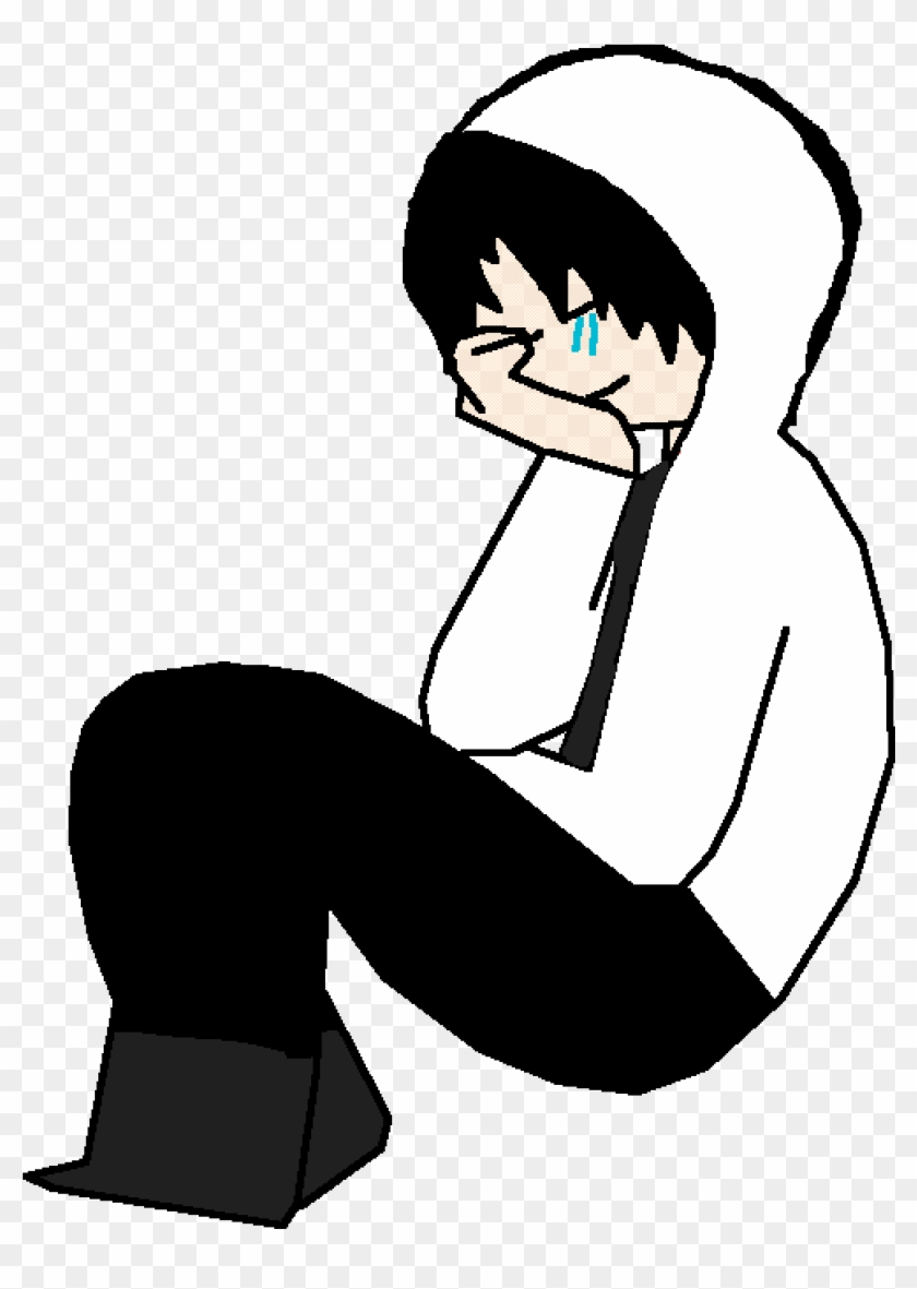 Sad And Lonely - Sitting Clipart #5112540