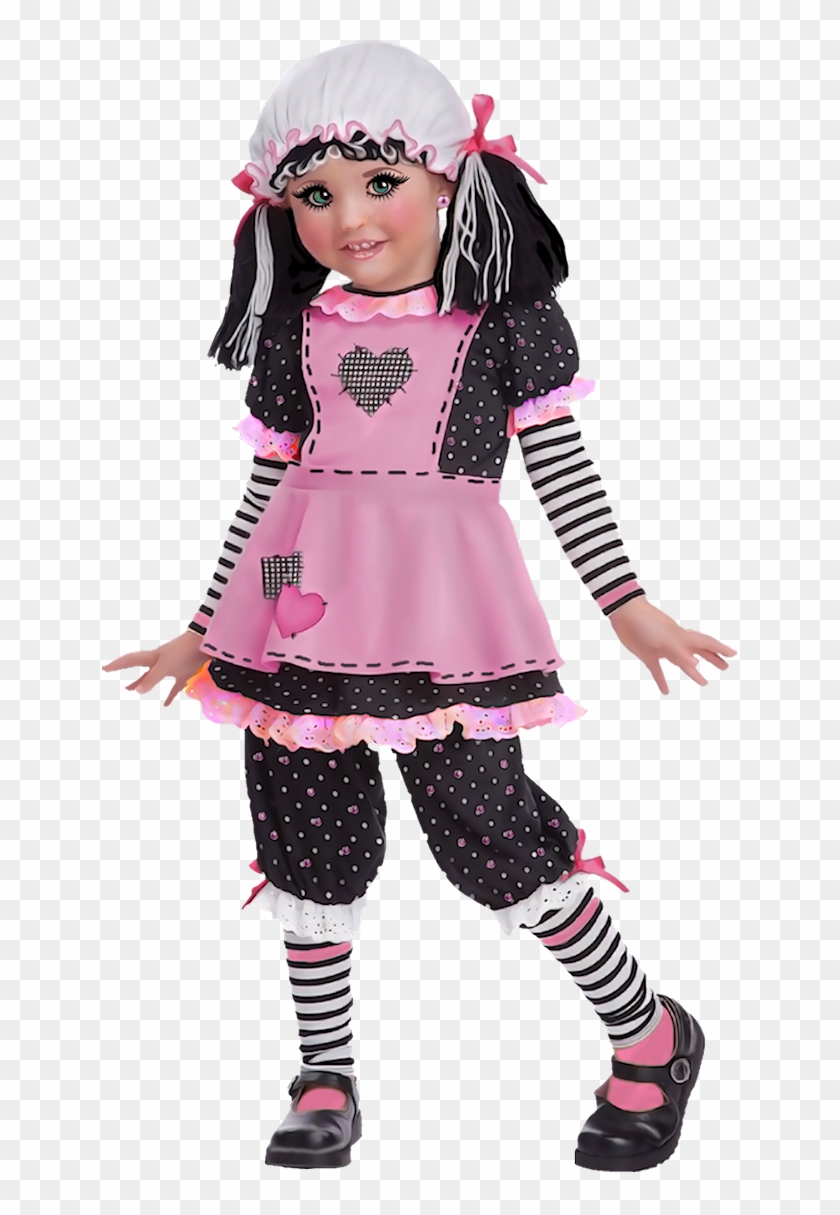 Muñeca De Trapo Disfraz Rosa Clipart #5112912