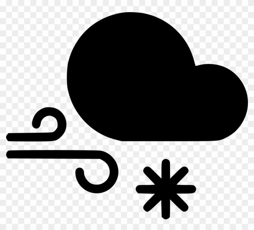 Snow Wind Cloud Gust Comments - Clip Art - Png Download