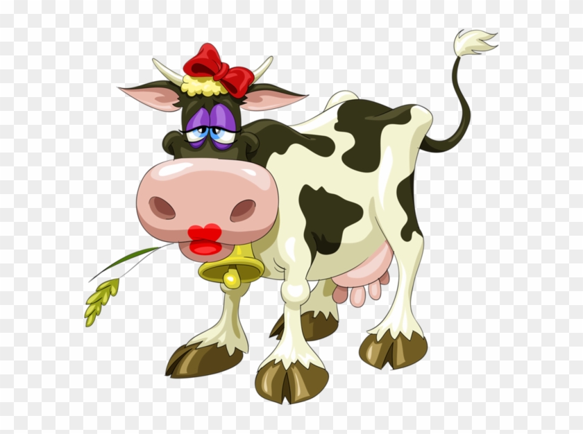 Cow Clip Art Clear Background - Cartoon Girl Cow - Png Download