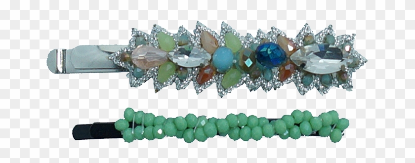 Pink Pewter Jeweled Bobby Pins - Saw Chain Clipart #5113923