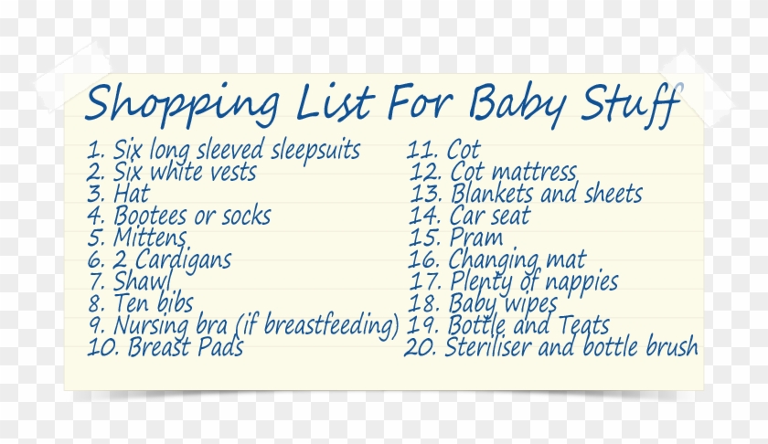 Shopping List For Baby Stuff - Perfume Clipart #5114536