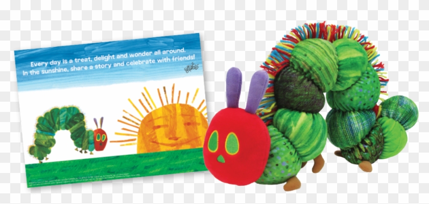 Very Hungry Caterpillar 50th Anniversary Plush & Print - Very Hungry Caterpillar 50th Anniversary Plush Clipart #5114623