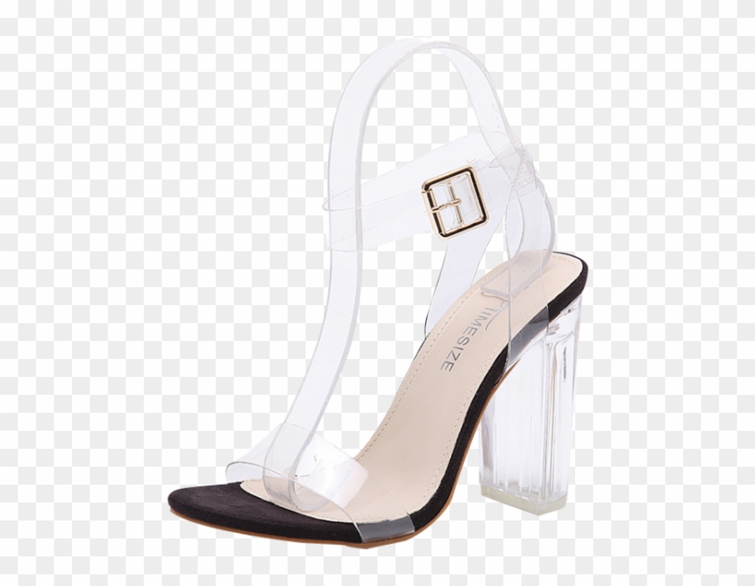 Transparent High Heels Shoes - Zapatos Con Tacon De Cristal Clipart
