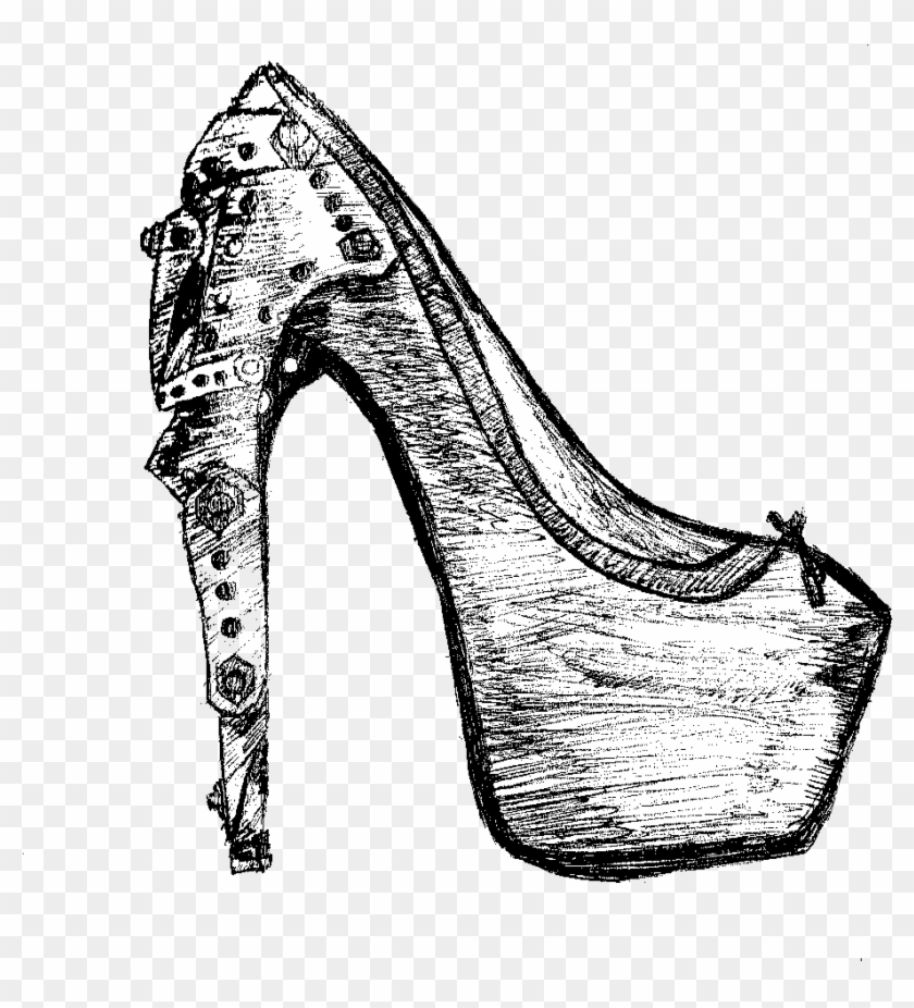 Running Shoes Clipart Panda Free Images Runningshoesdrawing - Sneakers - Png Download