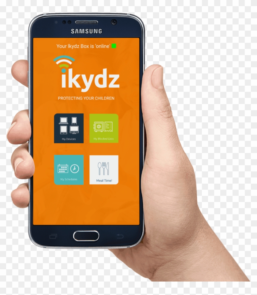 Ikydz App Hand - Android Mobile In Hand Png Clipart
