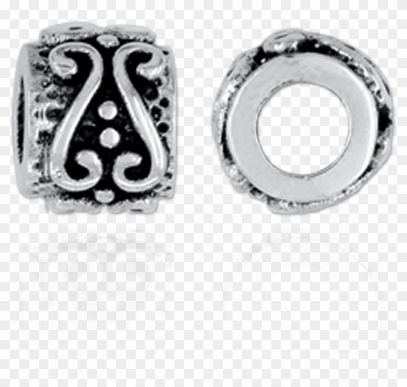 Scroll Design Beads - Earrings Clipart #5116062