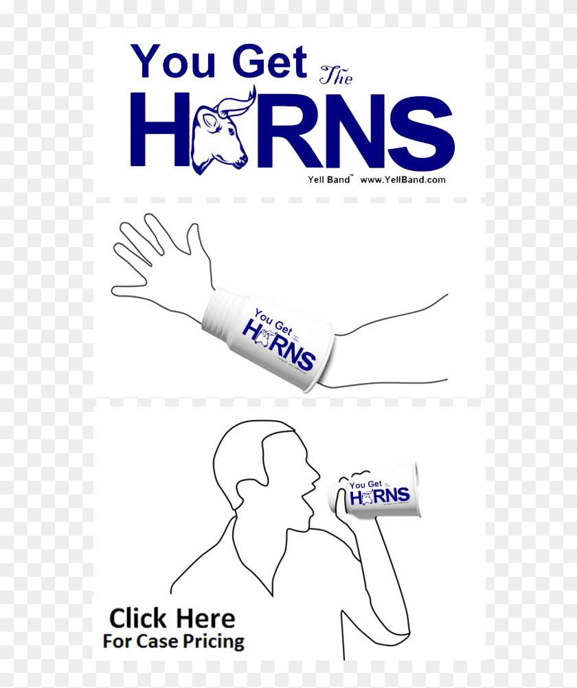 Horns Bulls Blue - Drawing Clipart #5116920