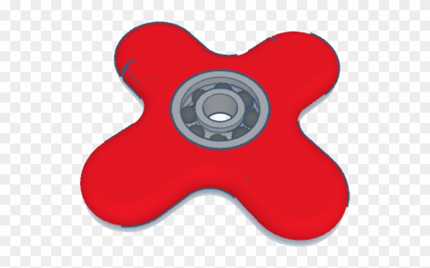 Red Fidget Spinner - Plastic Clipart