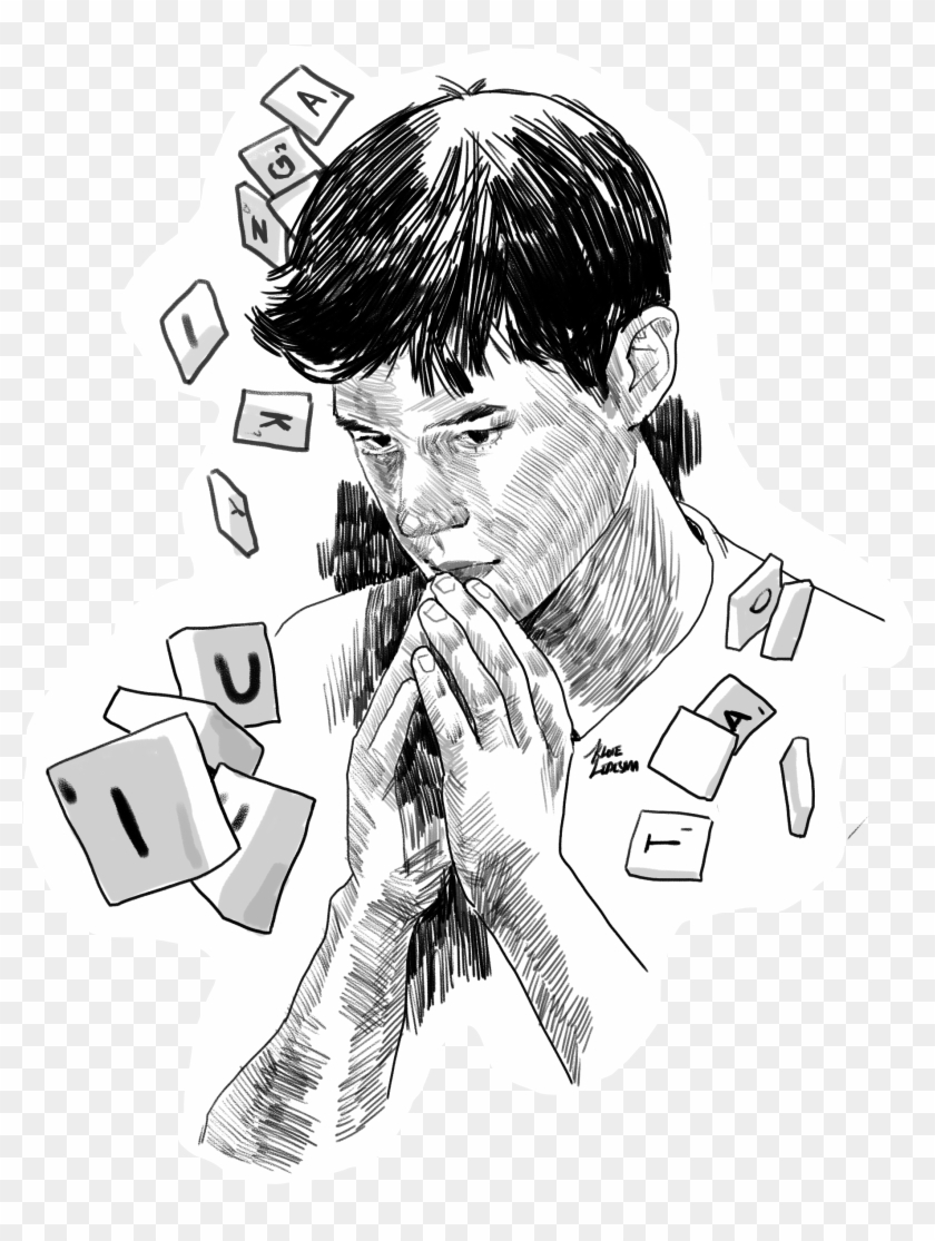 Scrabble - Sketch Clipart