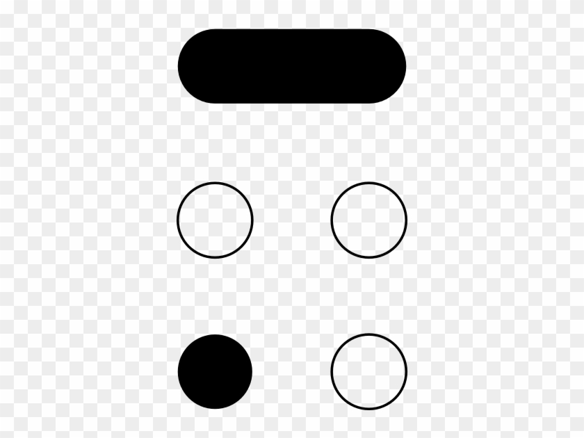 Braille Pattern Dots 3 Bars - Circle Clipart #5118396
