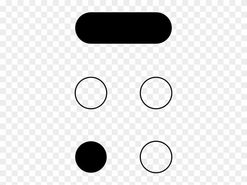 Braille Pattern Dots 3 Bars - Circle Clipart