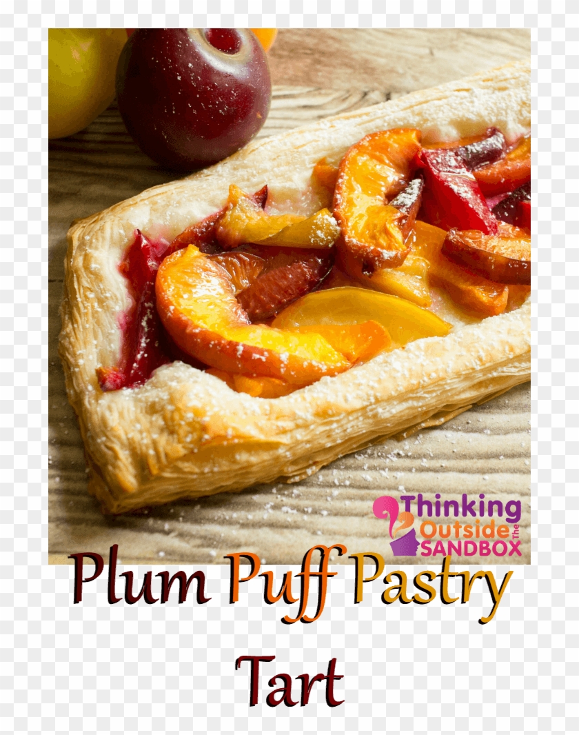 Plum Puff Pastry Tart Recipe - Custard Tart Clipart