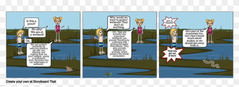 Wetlands Comic - Cartoon Clipart