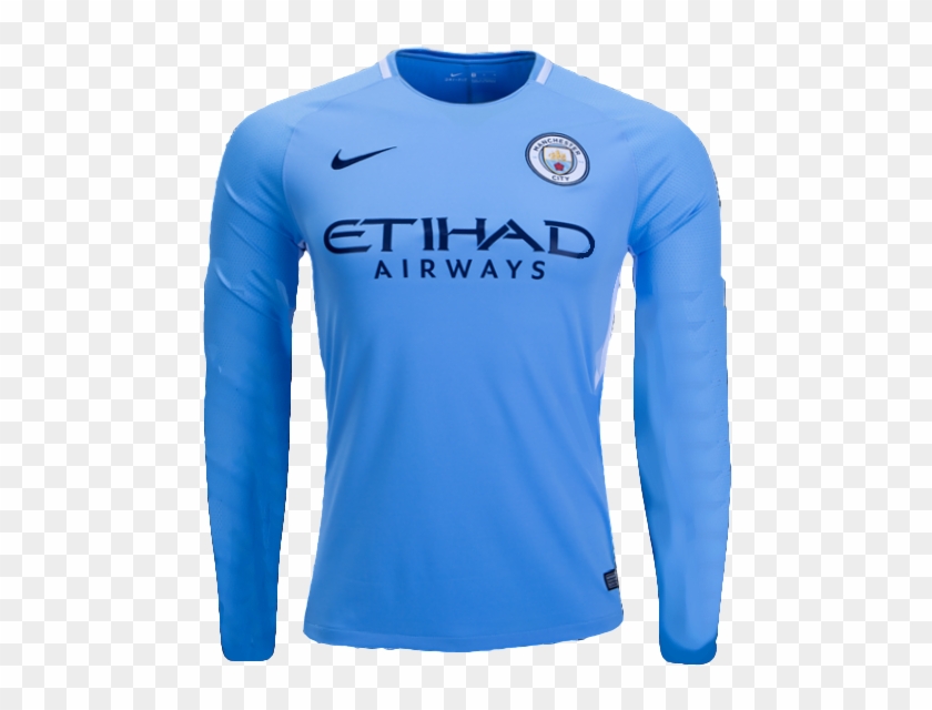 City 17/18 Home Ls Jersey Personalized - Etihad Airways Clipart #5119438