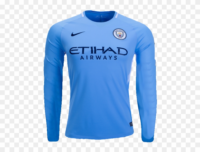 City 17/18 Home Ls Jersey Personalized - Etihad Airways Clipart
