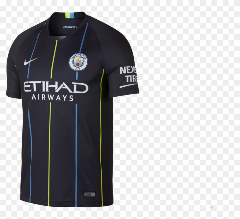 Football Shirt Nike Manchester City Fc 2018/19 Breathe - Manchester City 2018 Jersey Clipart #5119844