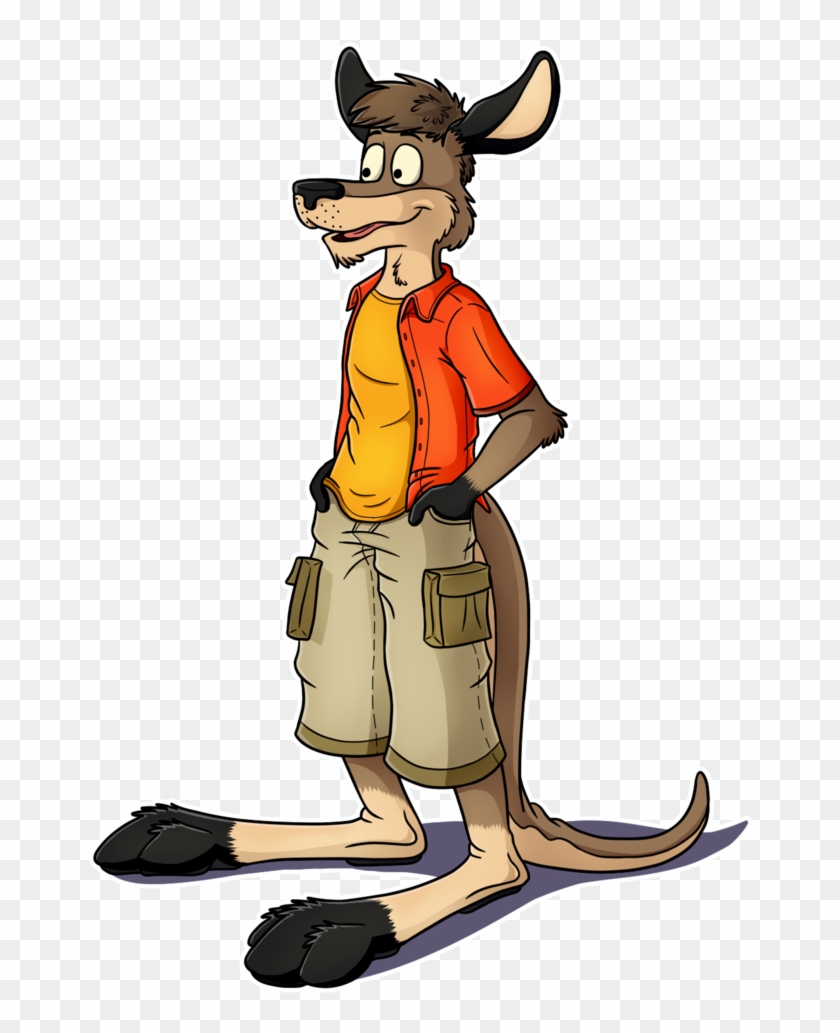 Skipper The Kangaroo - Cartoon Clipart