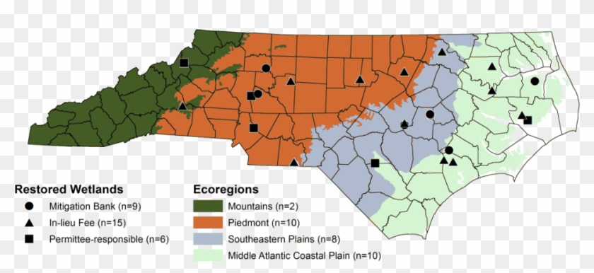 Restoring Previously Drained Wetlands Is An Important - Mebane Nc On Map Clipart #5120201