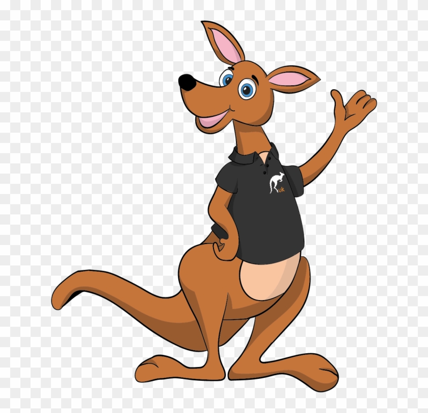 The Kangaroo Uk Character - Cartoon Clipart