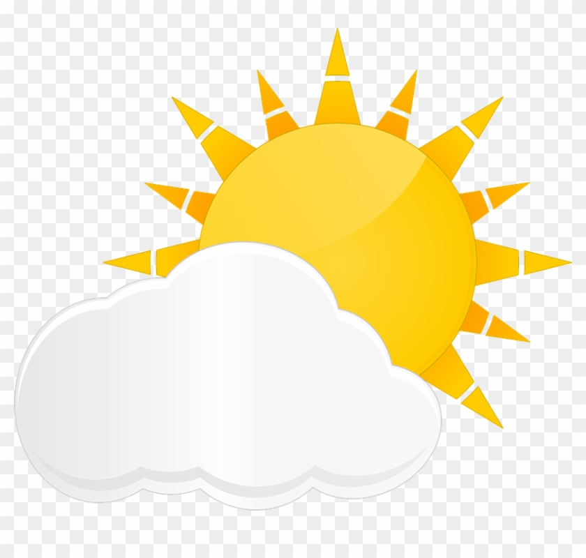 Sun Cloud Yellow Sky Sunlight Weather Day Bright - Ganglionic Acetylcholine Receptor Subunit Clipart