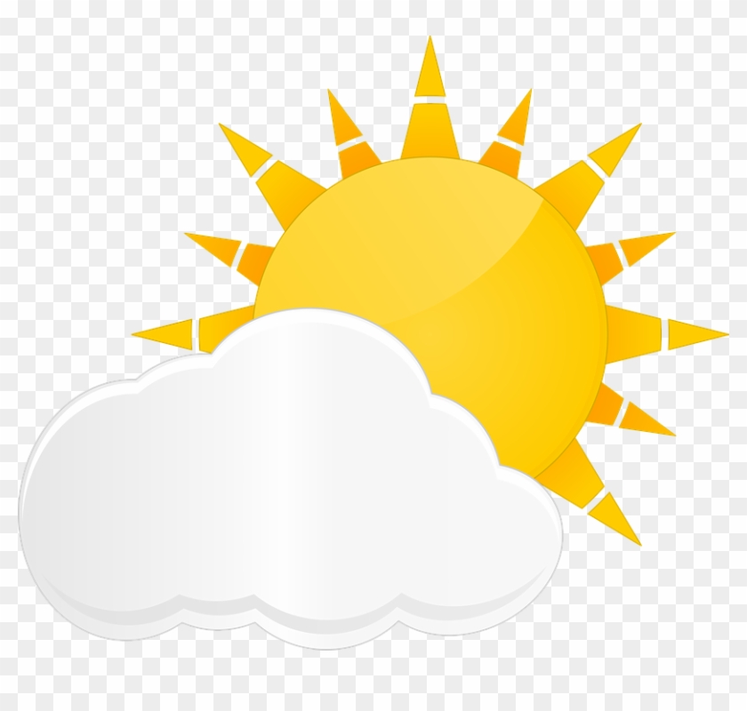 Sun Cloud Yellow Sky Sunlight Weather Day Bright - Ganglionic Acetylcholine Receptor Subunit Clipart #5120549