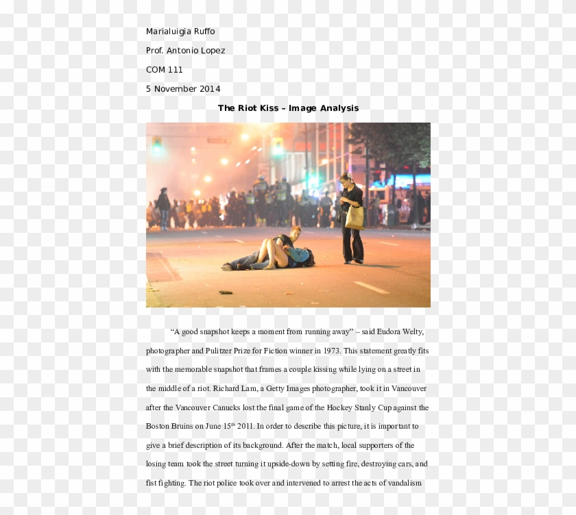 Docx - Vancouver Riot Kiss Clipart #5120800