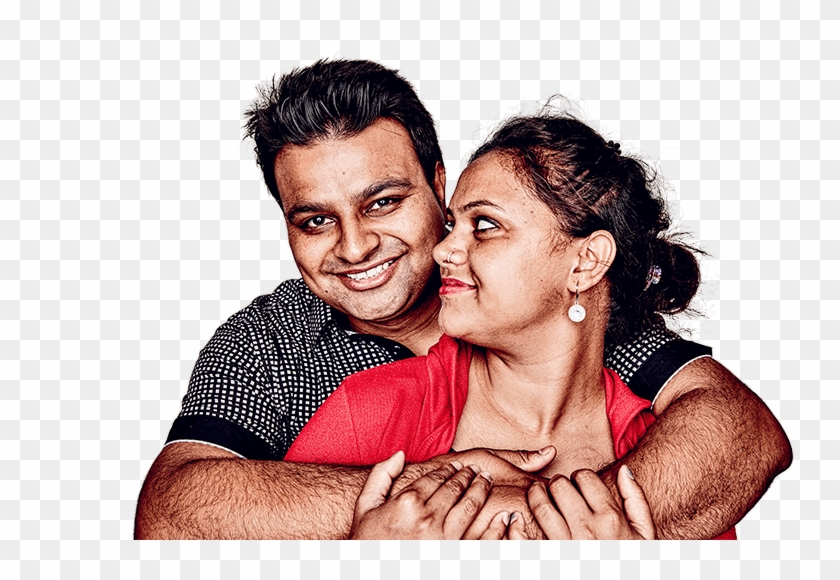 Happy Couple Hugging - Love Clipart