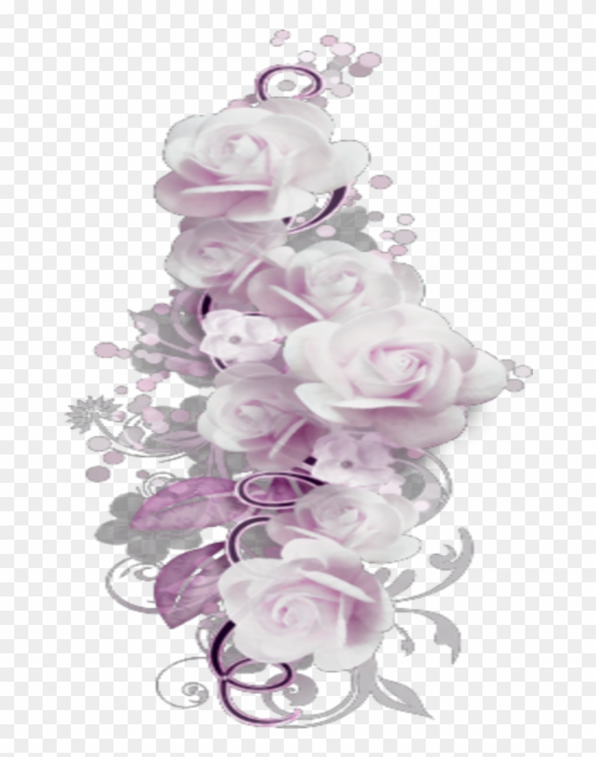 #mq #pink #roses #borders #border - Garden Roses Clipart