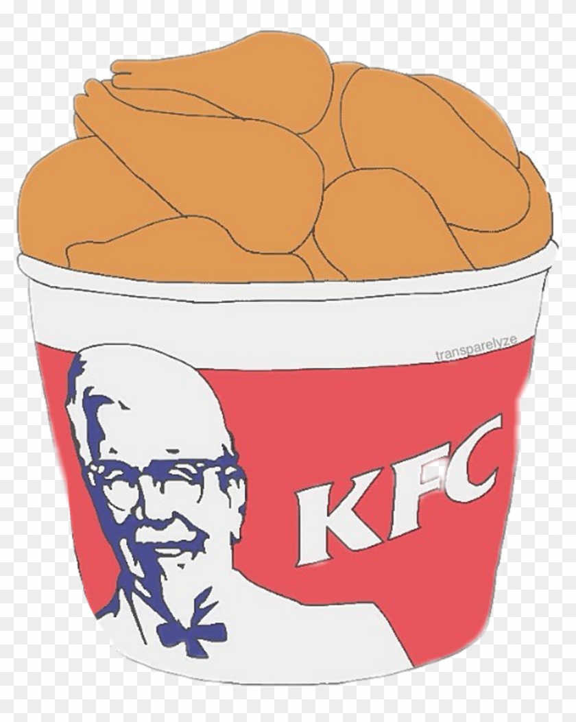 Kfc Sticker Overlays Food - Kfc Bucket Clipart #5121480