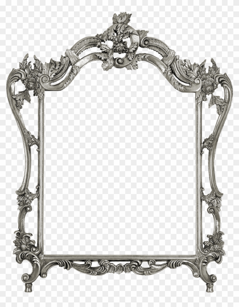 #freetoedit #frame #mirror #metal #silver #square - Frames For Photoshop Clipart