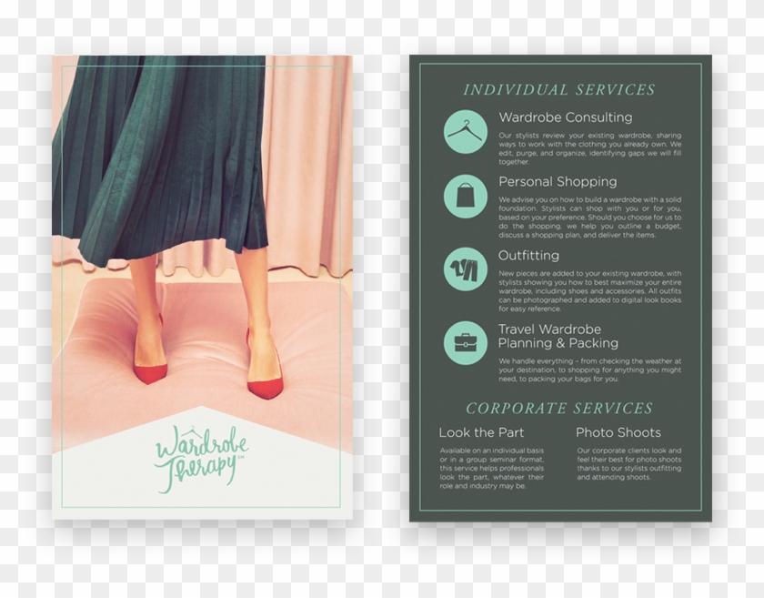 Wardrobe Therapy Brochure Design - Girl Clipart #5123208