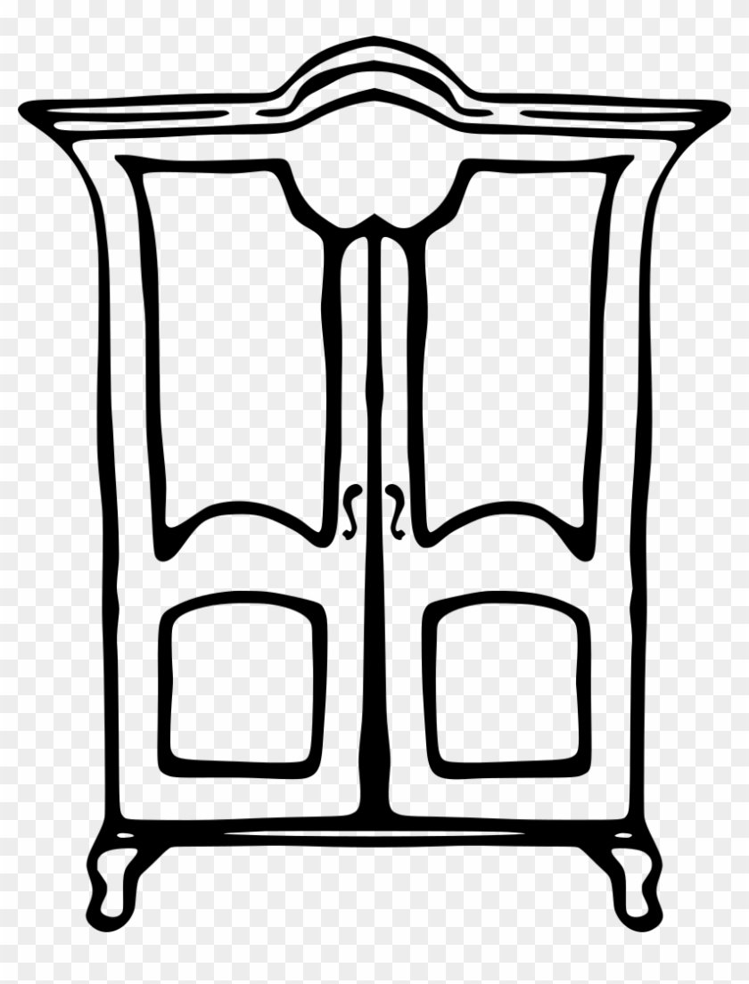 Download Png - Wardrobe Clipart Black And White Transparent Png