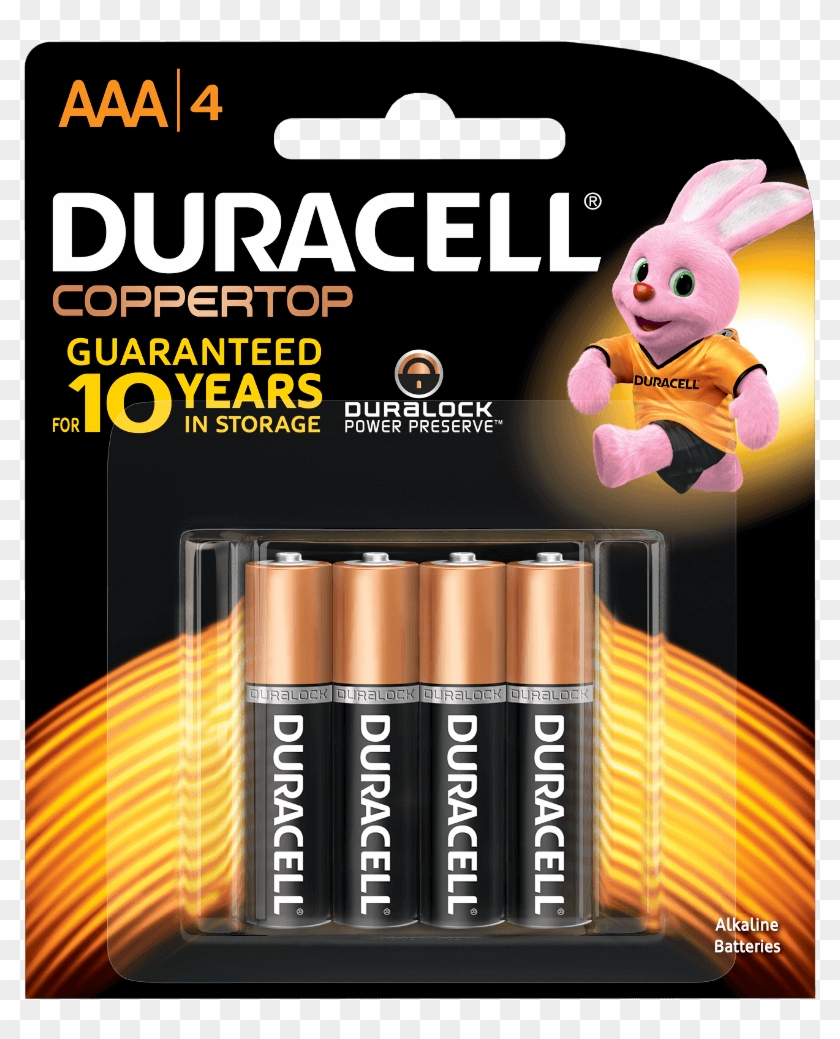 Coppertop Alkaline Aaa Batteries - Duracell Coppertop Clipart