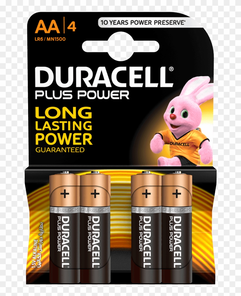 Plus Power Aa Batteries - Duracell Lr6 Clipart