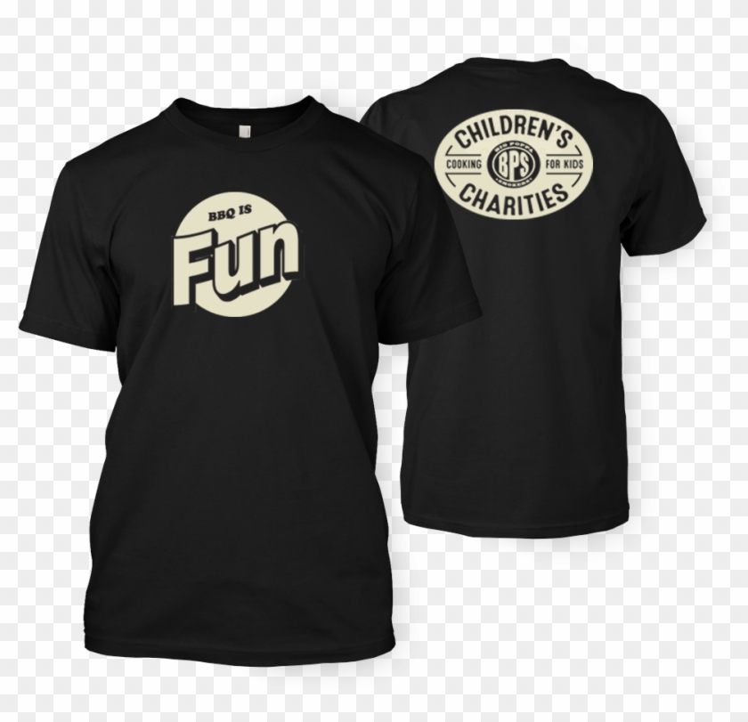 Bbq Is Fun Black T-shirt - T-shirt Clipart