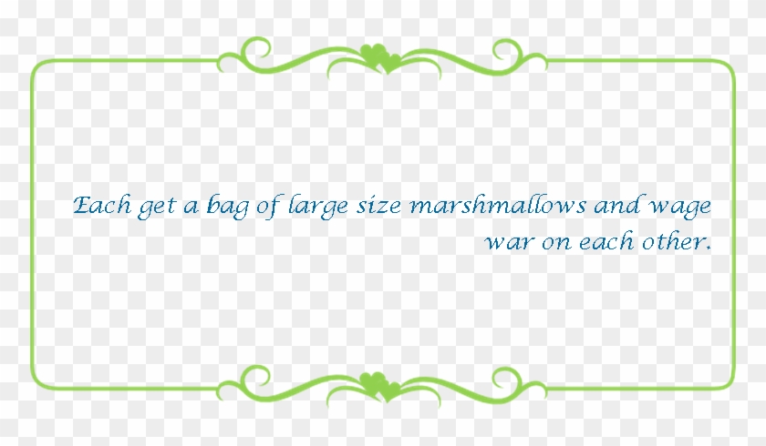 084 Marshmellow War - Red Border Transparent Background Clipart #5123700