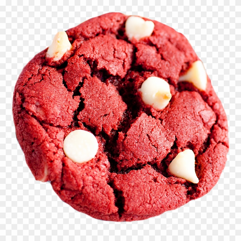Cake Chocolate Chip White Frosting Icing Transprent - Red Velvet Cookie Png Clipart #5124778