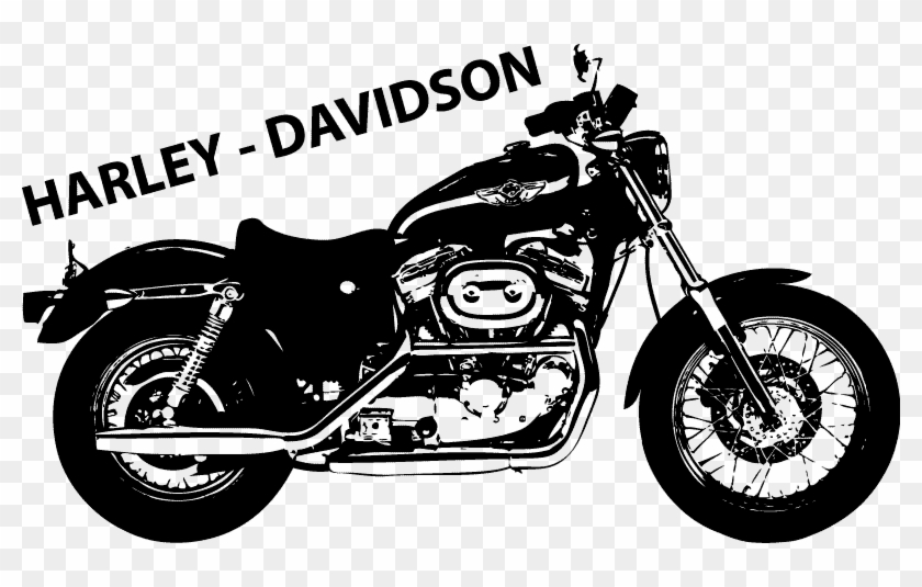 Harley Motorcycle Png For Kids - 2002 Sportster Drag Pipes Clipart