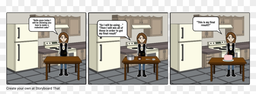 How To Make A Red Velvet Cake - Cartoon Clipart