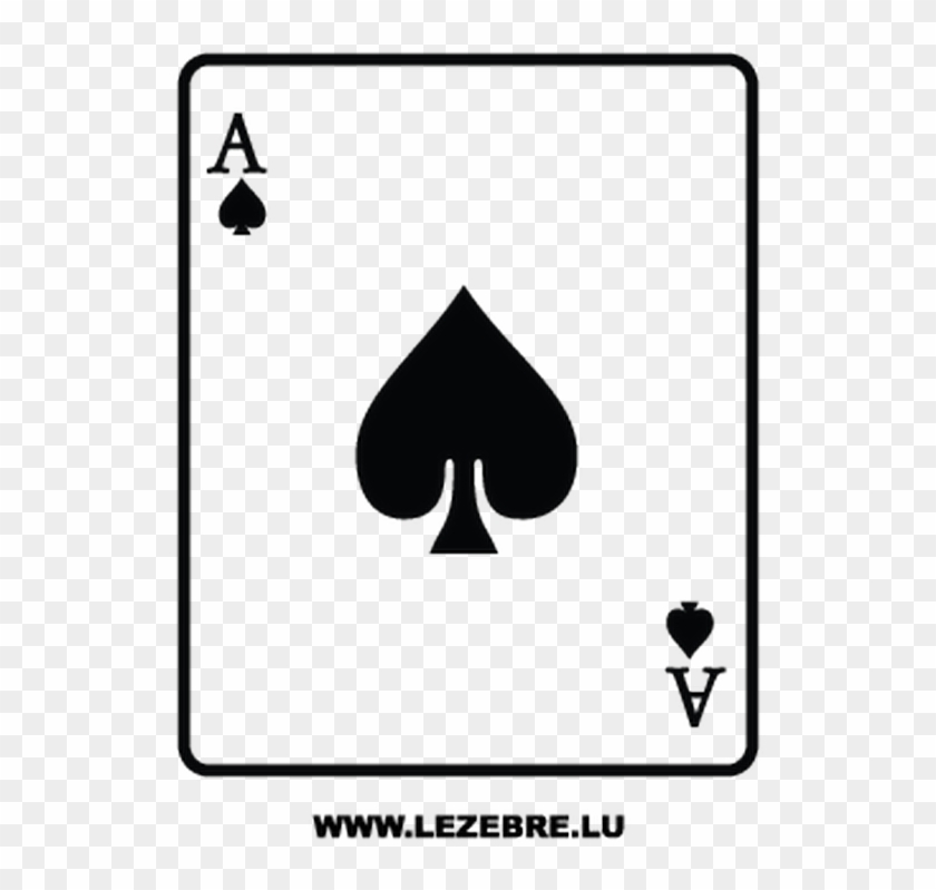 Carte As De Pique Clipart