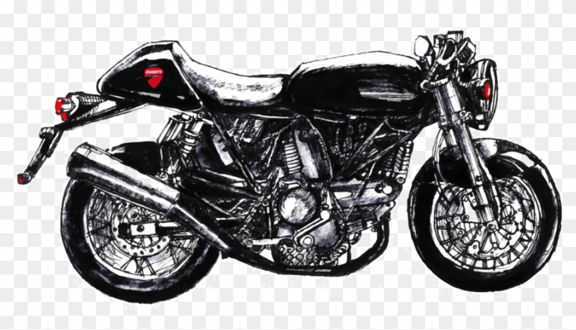 Classic - Motorcycle Clipart