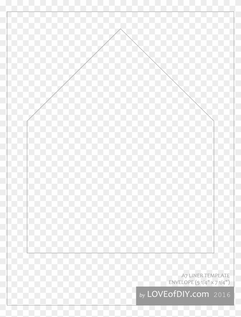 Download Envelope Liner Template Cover Letter Square Flap A7 Line Art Clipart 5126124 Pikpng