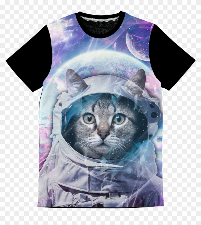 "astro Cat Classic Sublimation Panel T-shirt\ - Tabby Cat Clipart #5126496