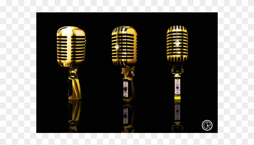 24ct Gold Shure Sh55 Series Ii - Microphone Clipart
