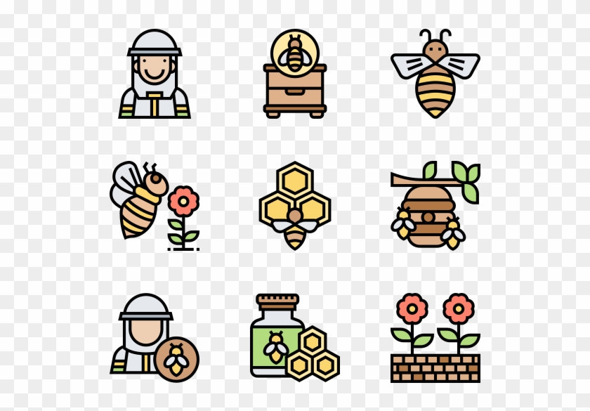 Icons Free Vector Apiary Transparent Background - Beehive Icon Clipart #5126843