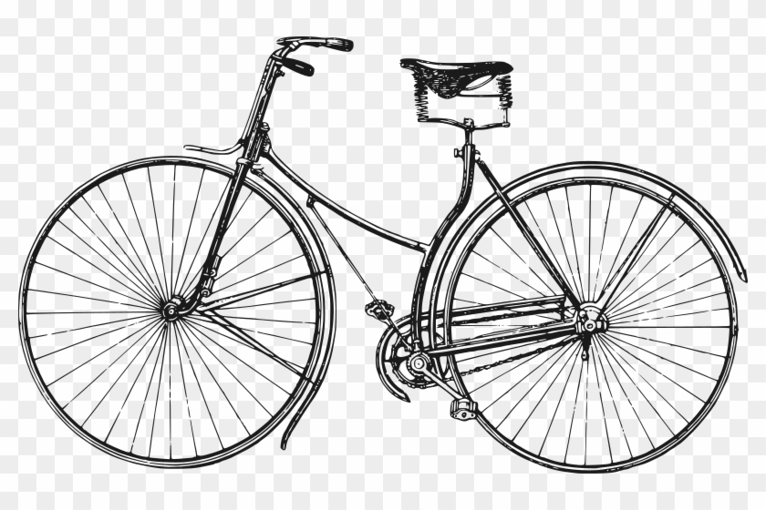 Old Medium Image Png - Vintage Bicycle Vector Clipart