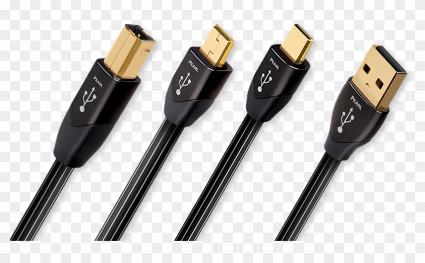 Audioquest Pearl Usb A To Usb B / Mini Usb / Micro - Audioquest Pearl Ab Usb Clipart #5127302