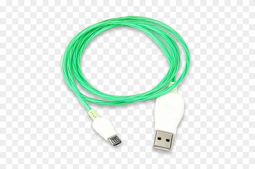 035-led Light Luminous Micro Usb Cable - Usb Cable Clipart