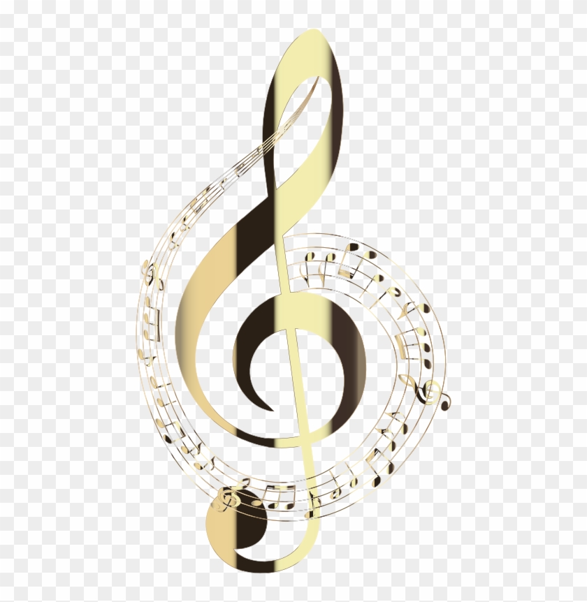 Polished Brass Musical Typography No Background Medium - Emblem Clipart #5128176